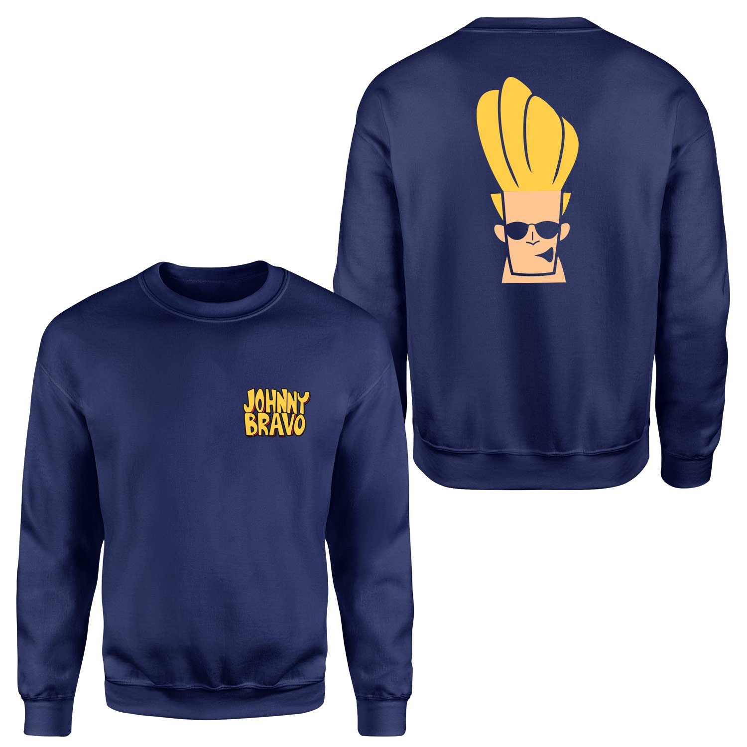 Woah Mamma | Johnny Bravo Sweatshirt S - Lacivert