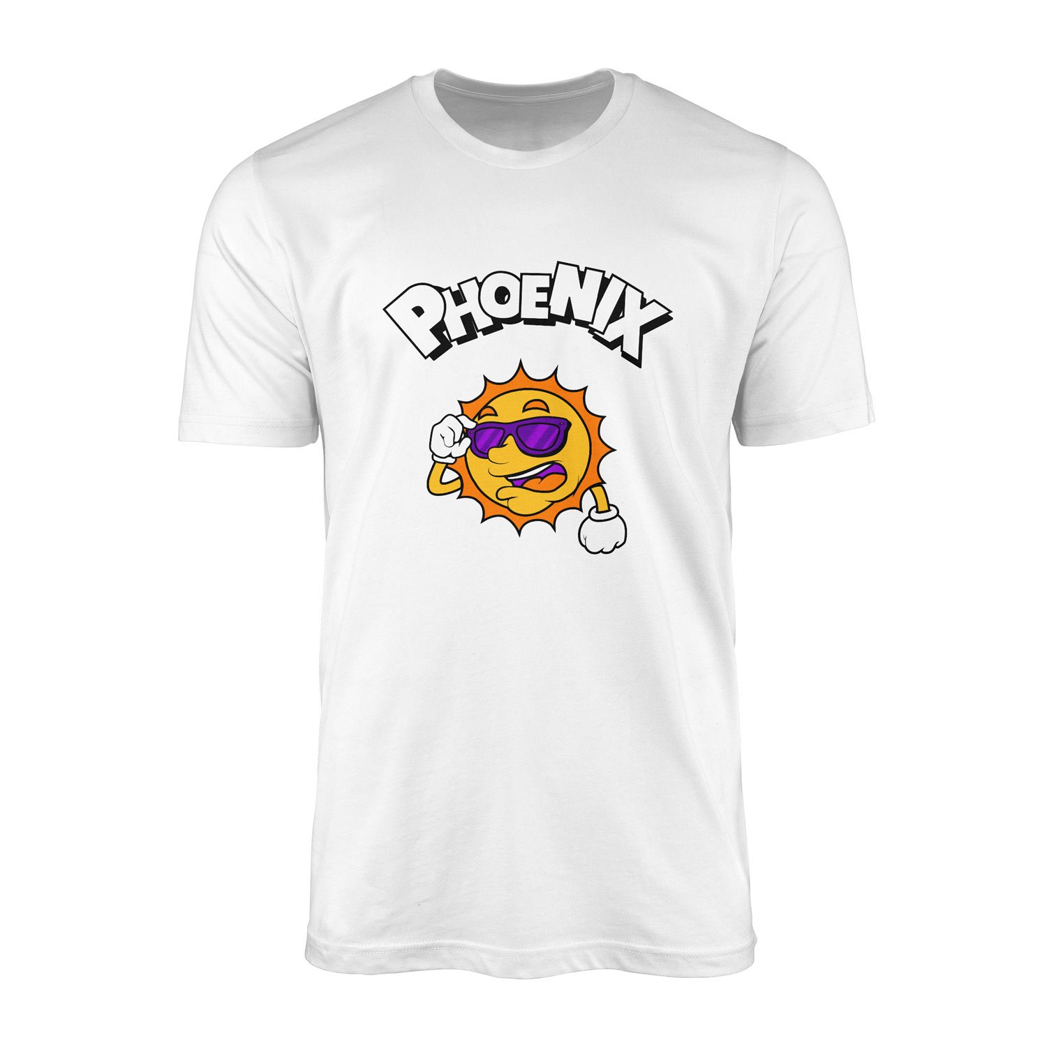 Phoenix Cartoon Tişört S - Beyaz