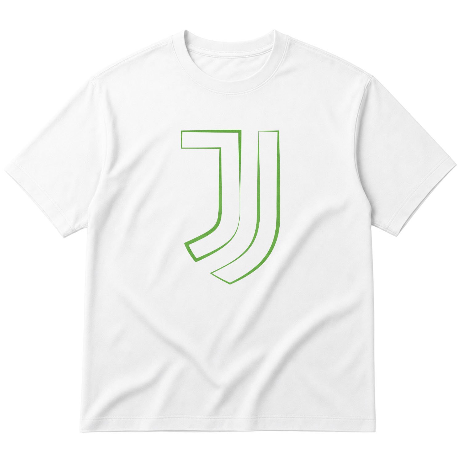 Juventus Green Strokes Oversize Tişört M - Beyaz