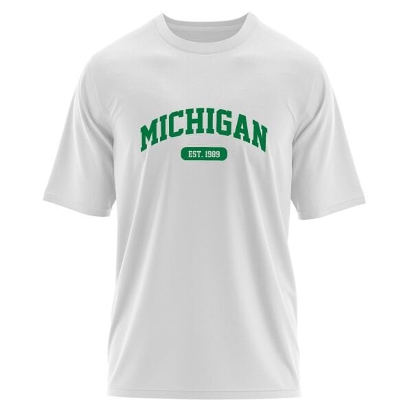Michigan EST. 1989 Oversize Tişört