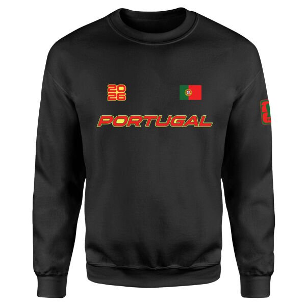 Portekiz 2026 Sweatshirt S - Siyah