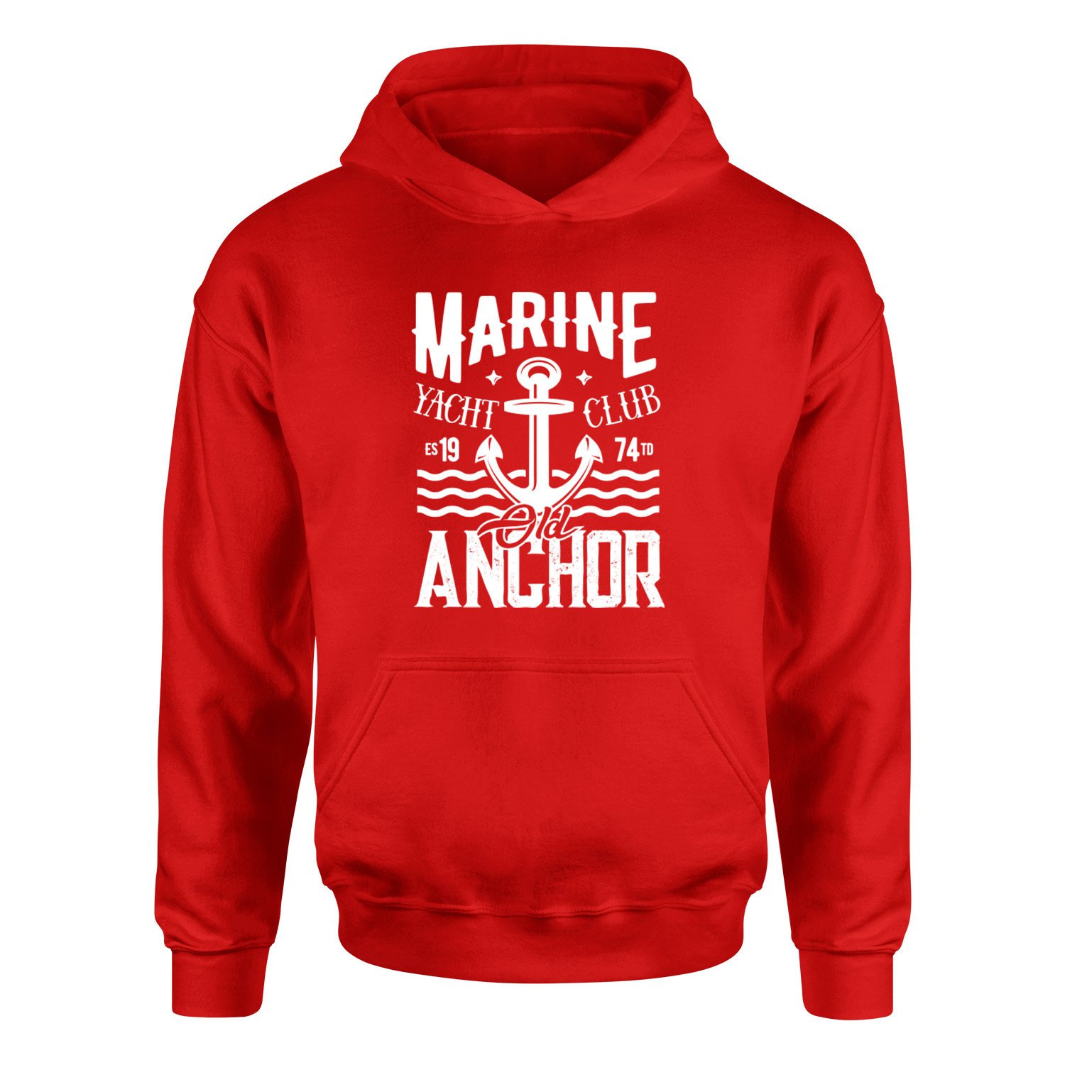 Old Anchor Hoodie M - Kırmızı