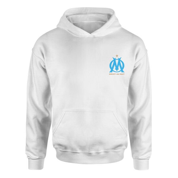 Olympique de Marseille Hoodie S - Beyaz