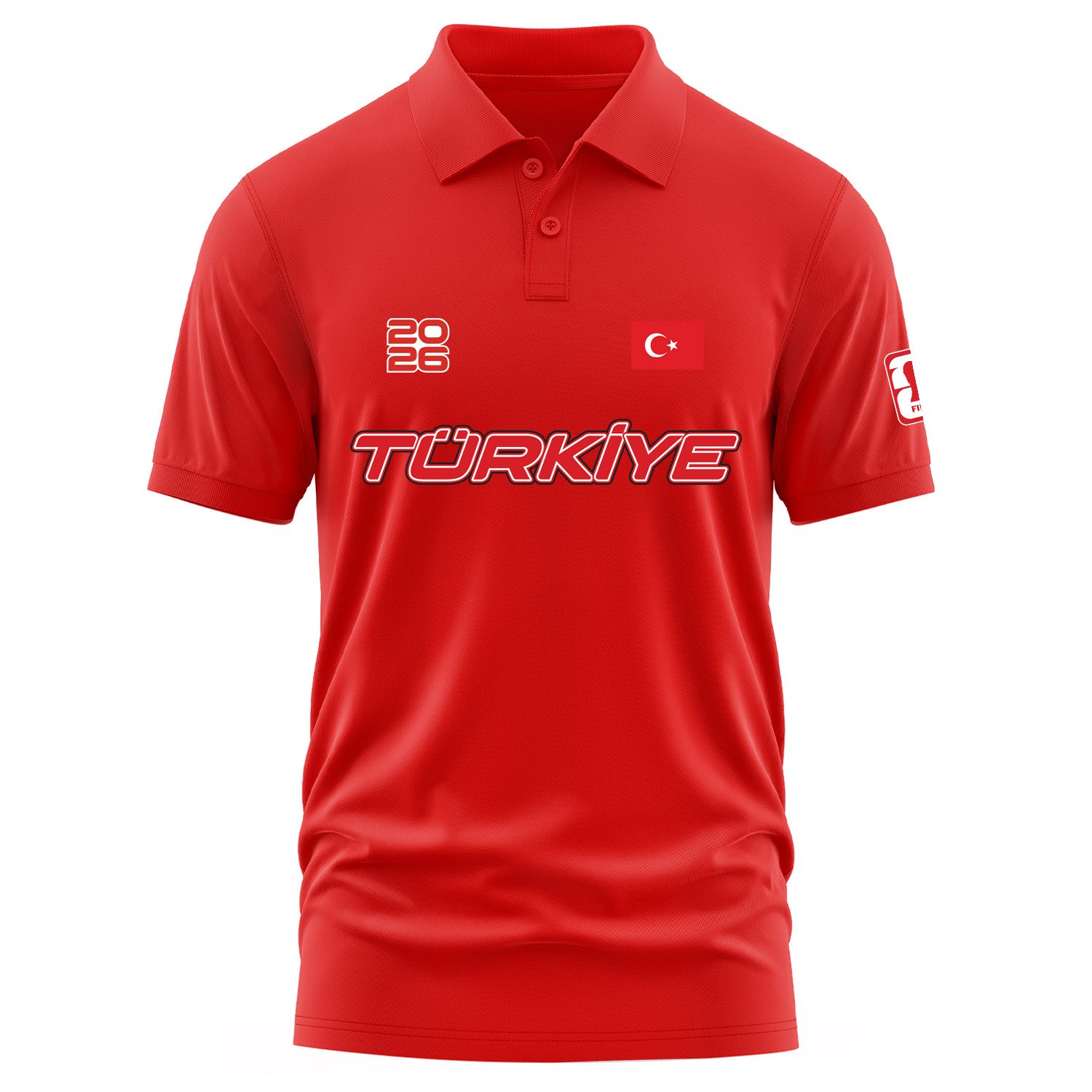 Türkiye 2026 Polo Tişört S - Kırmızı