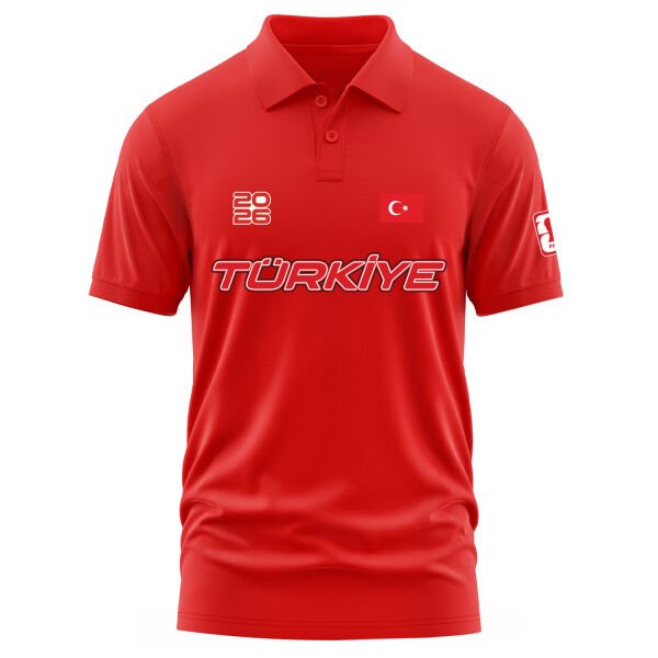 Türkiye 2026 Polo Tişört S - Kırmızı