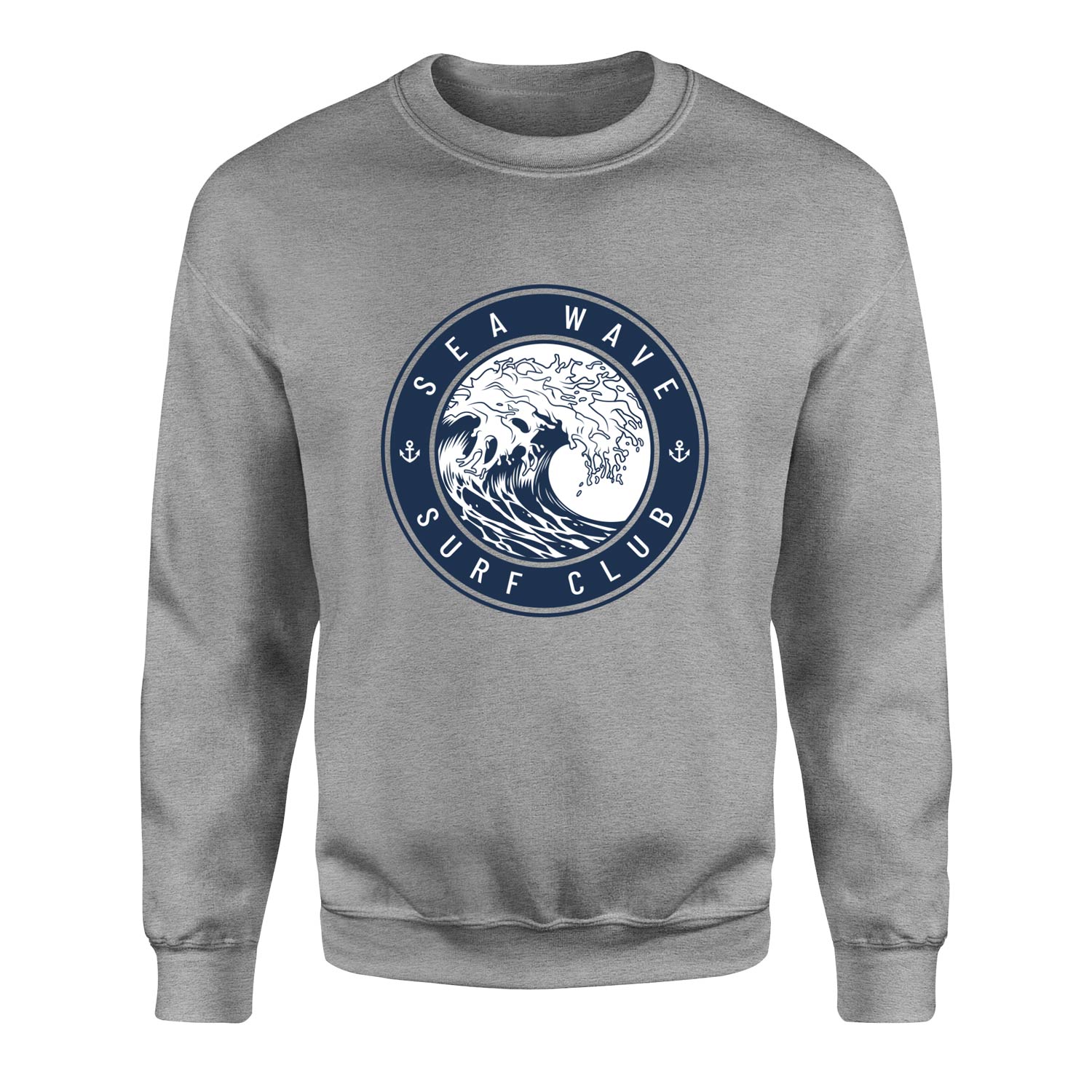 Sea Wave Surf Club Sweatshirt S - Gri