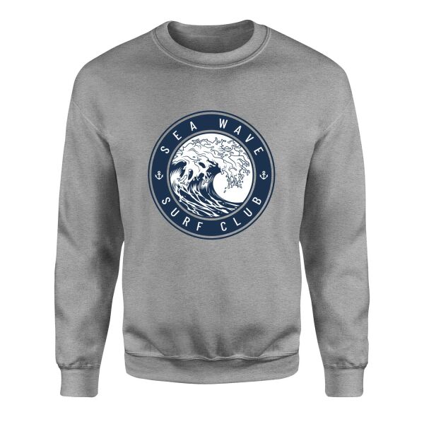 Sea Wave Surf Club Sweatshirt S - Gri