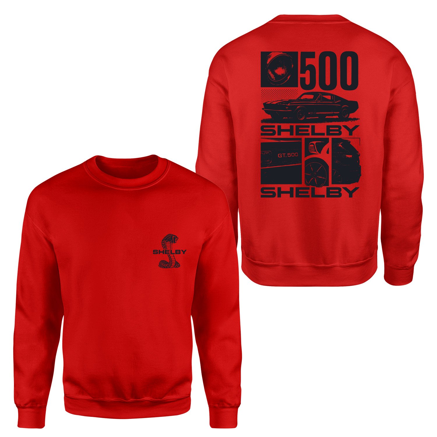 Shelby GT 500 Sweatshirt XXL - Kırmızı