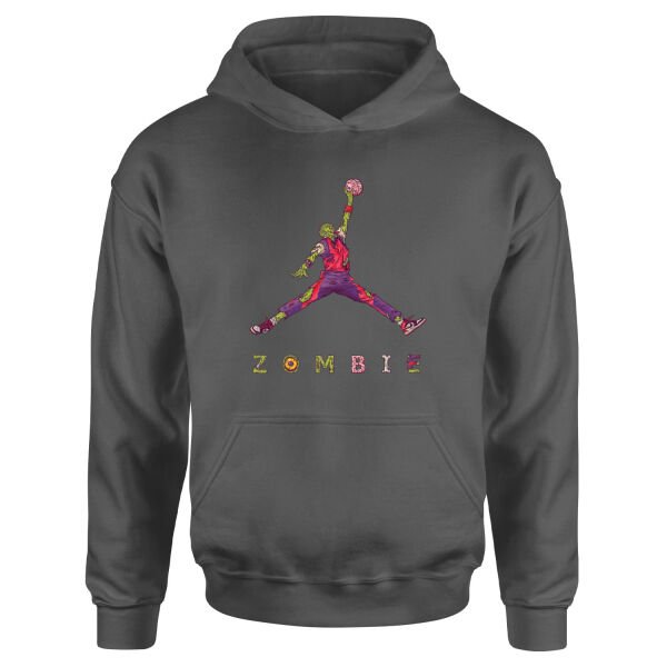 Air Jordan Zombie Hoodie M - Füme