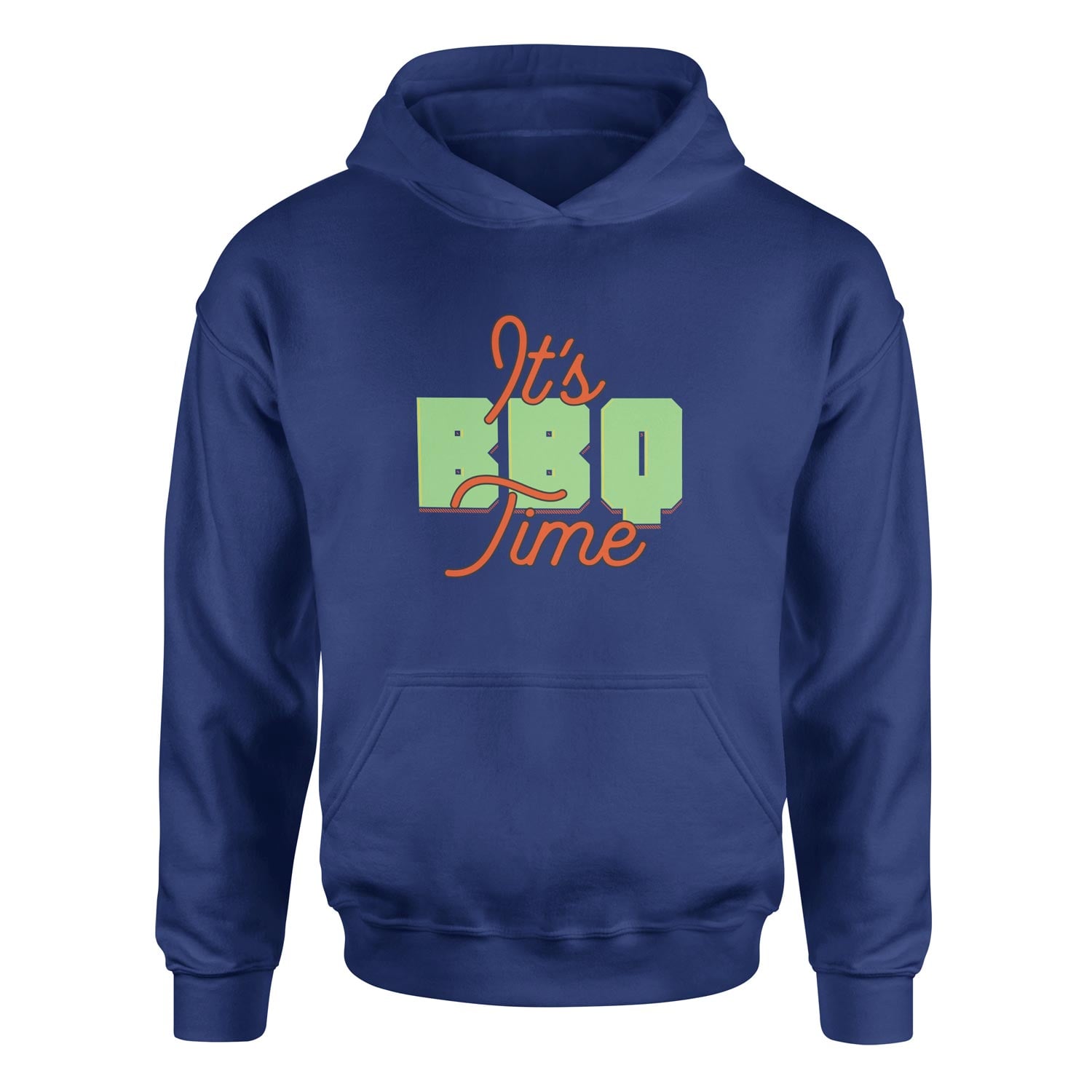 It’s BBQ Time Hoodie L - İndigo Mavisi