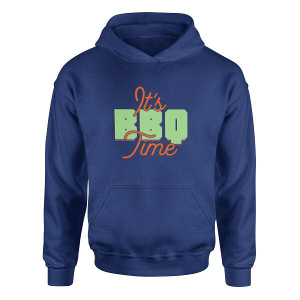 It’s BBQ Time Hoodie L - İndigo Mavisi