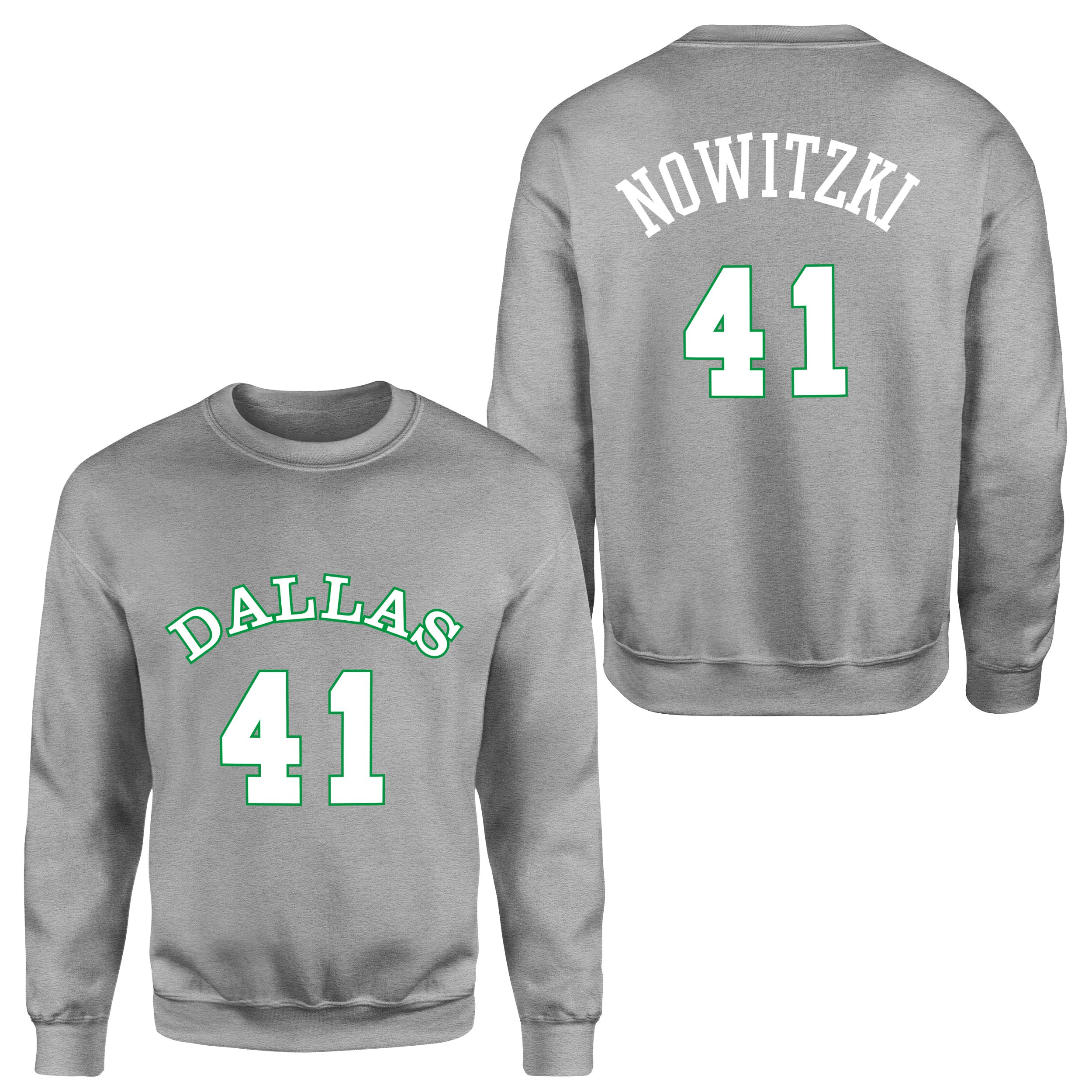 Dirk Nowitzki 41 Forma Sweatshirt XXL - Gri