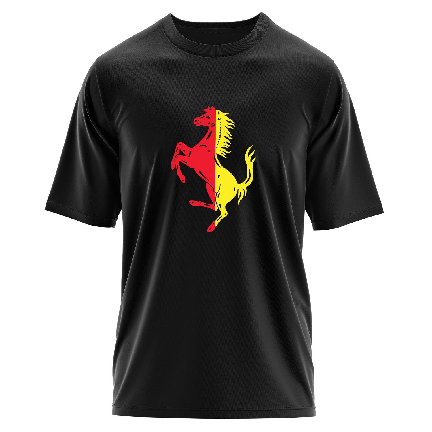Scuderia Ferrari Rossa Corsa & Giallo Oversize Tişört