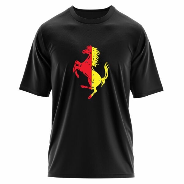 Scuderia Ferrari Rossa Corsa & Giallo Oversize Tişört