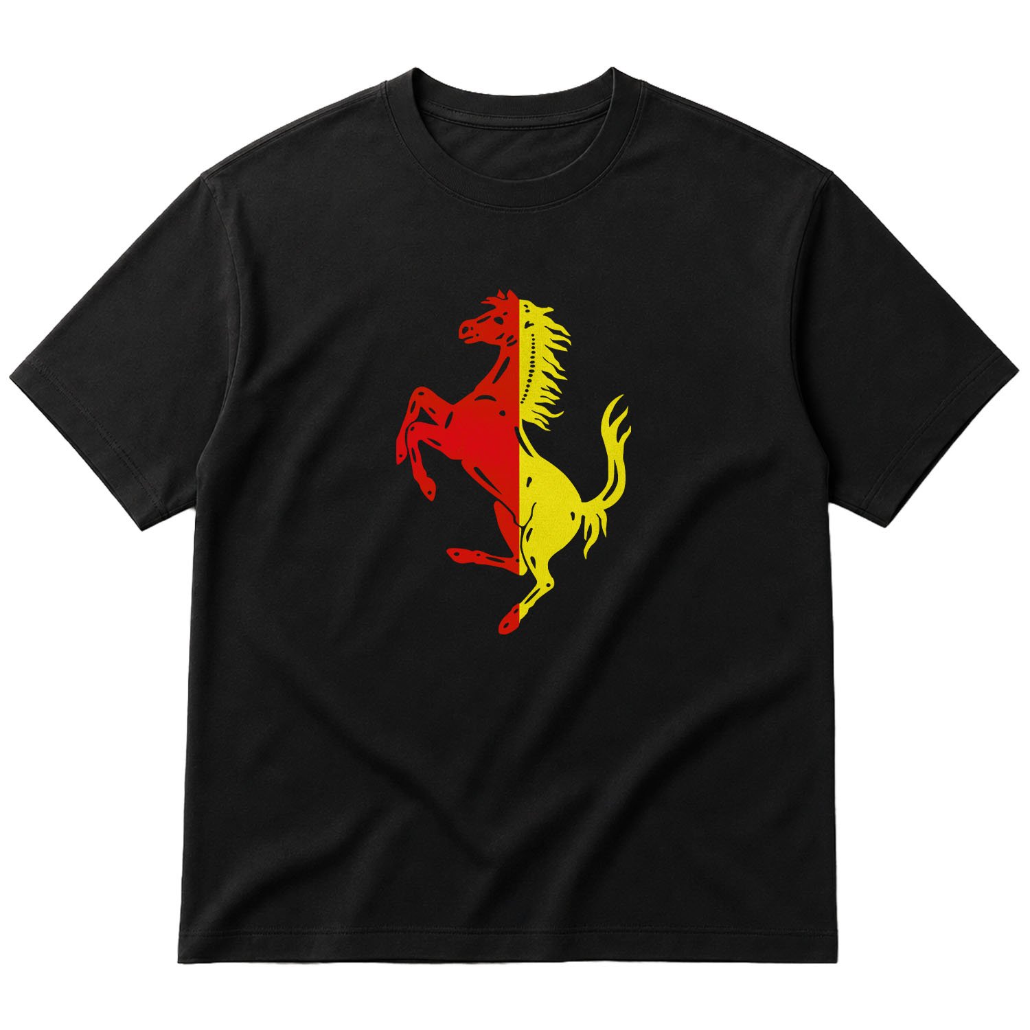 Scuderia Ferrari Rossa Corsa & Giallo Oversize Tişört