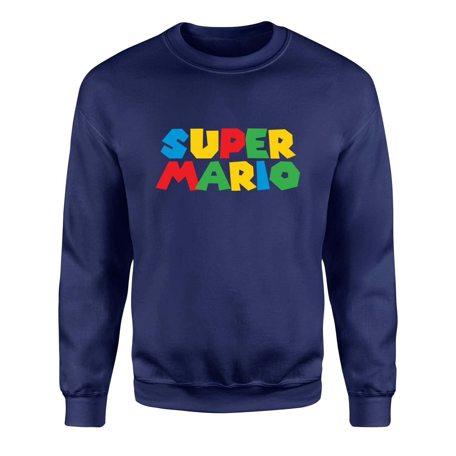 Super Mario Sweatshirt S - İndigo Mavisi