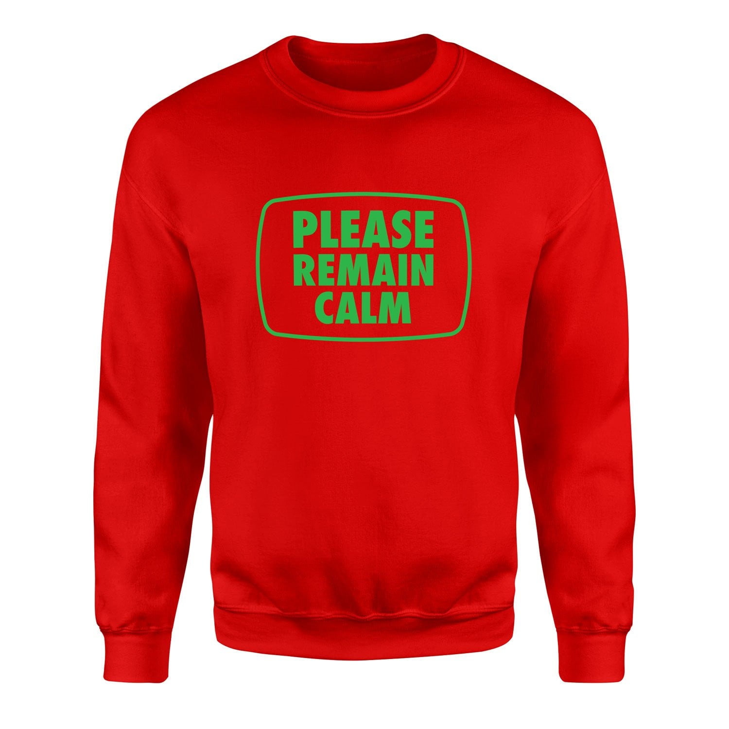 Please Remain Calm | Fallout Sweatshirt M - Kırmızı