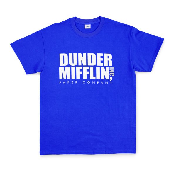 Dunder Mifflin Paper Company, Inc. Tişört L - Mavi