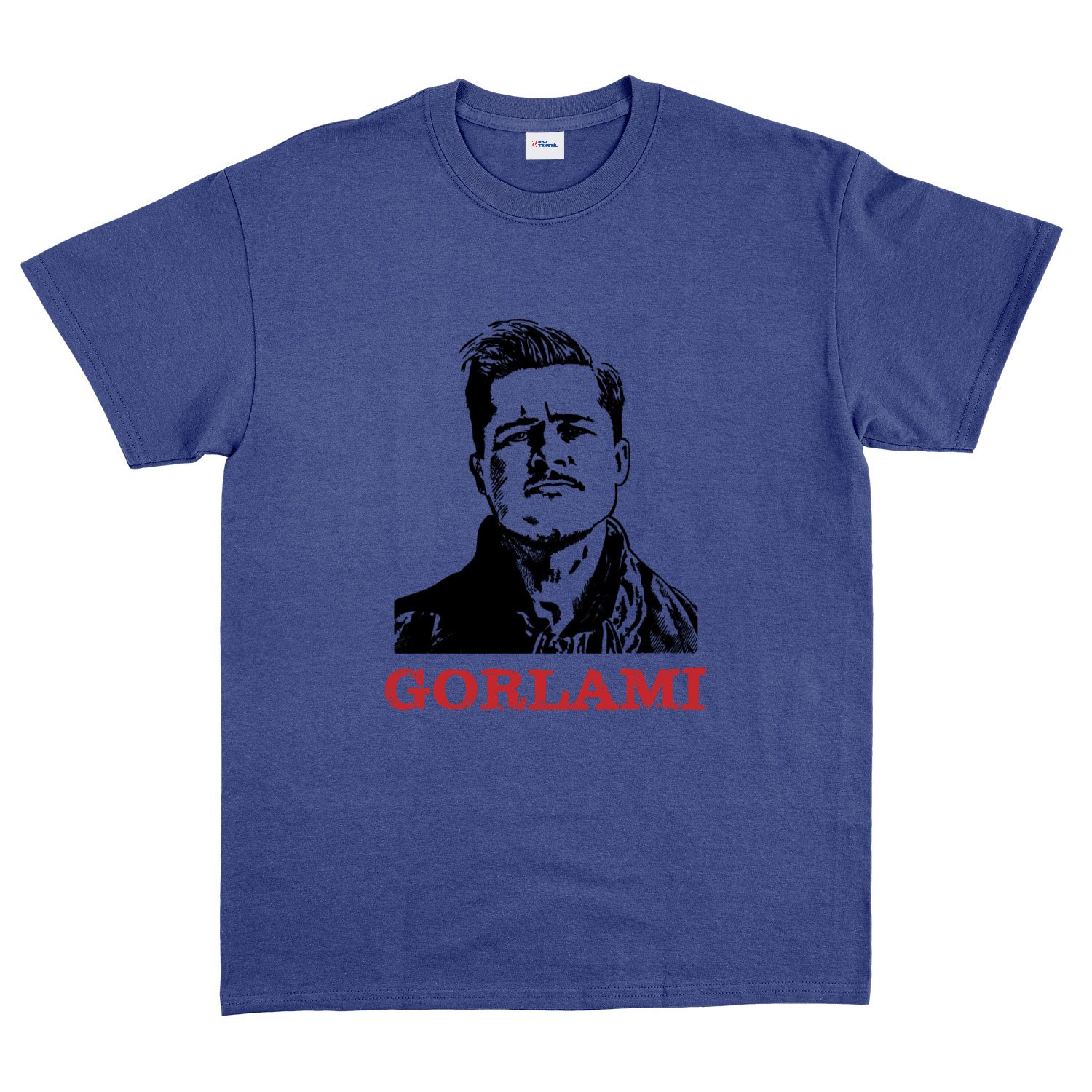 Gorlami | Brad Pitt Tişört L - İndigo Mavisi