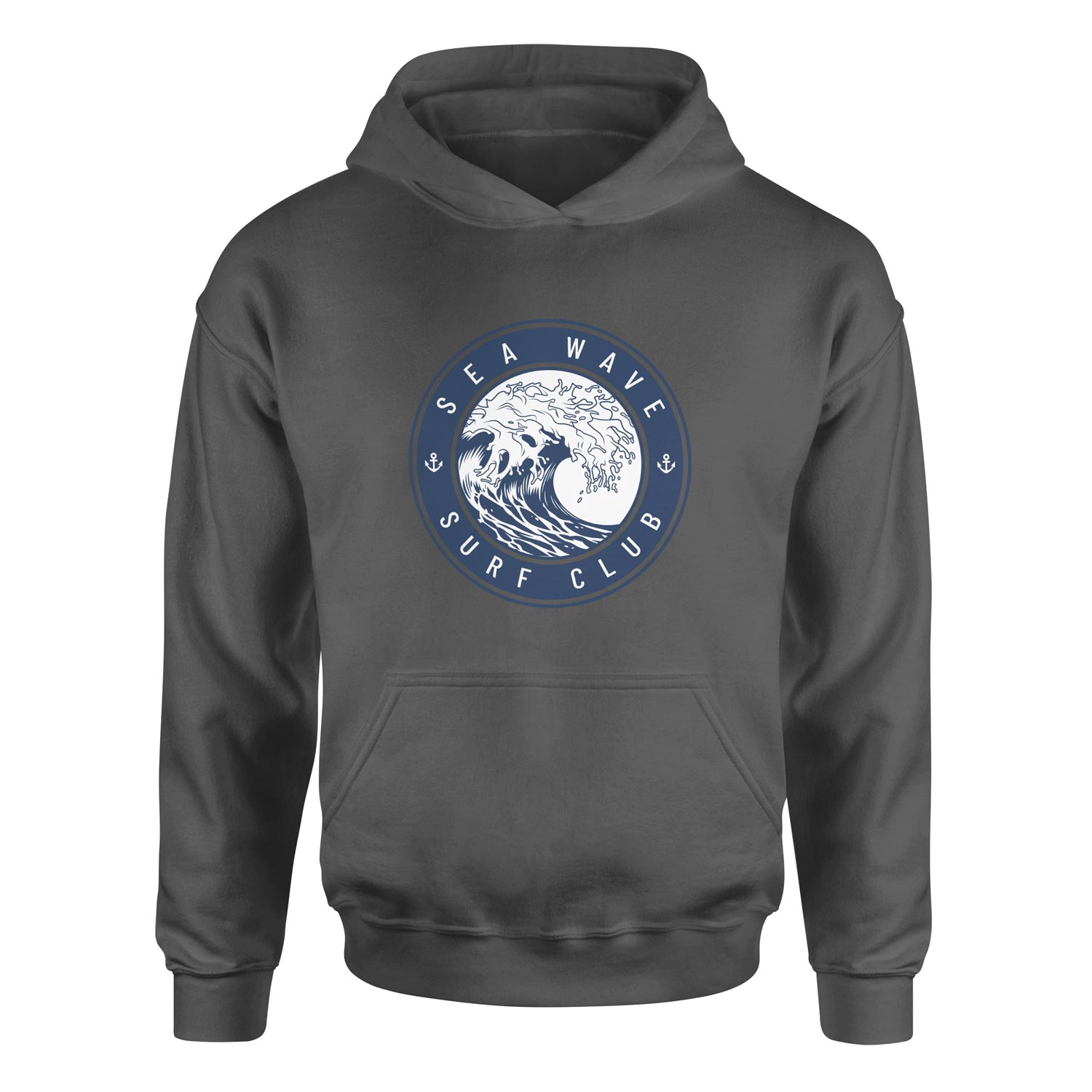 Sea Wave Surf Club Hoodie L - Füme