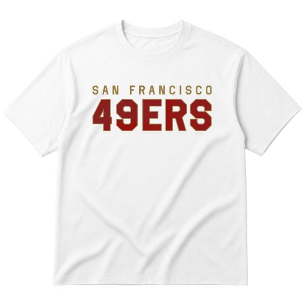 San Francisco 49ERS 25 Oversize Tişört S - Beyaz