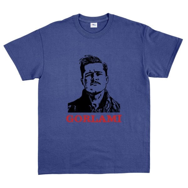 Gorlami | Brad Pitt Tişört XL - İndigo Mavisi