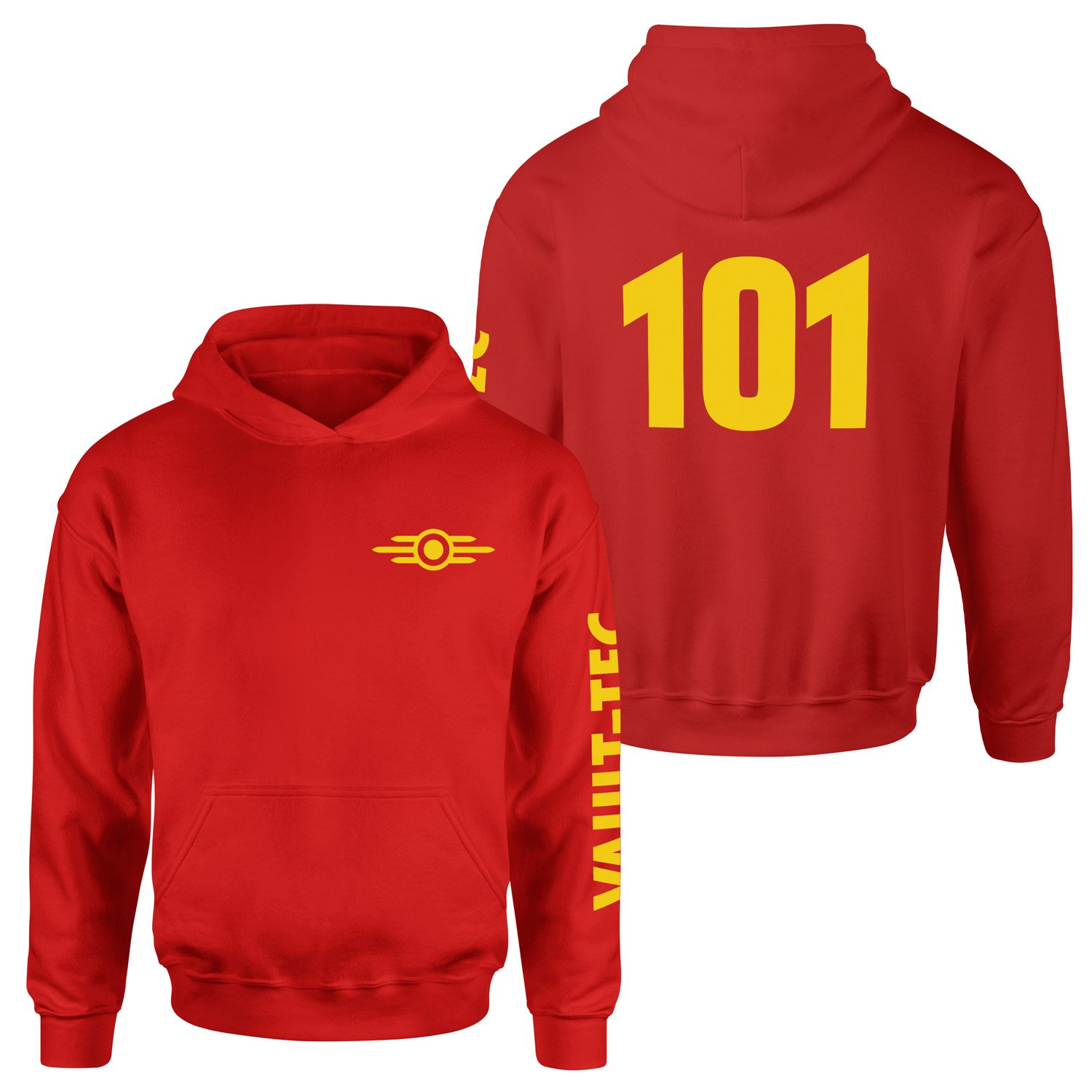 Vault 101 Dweller Hoodie L - Kırmızı