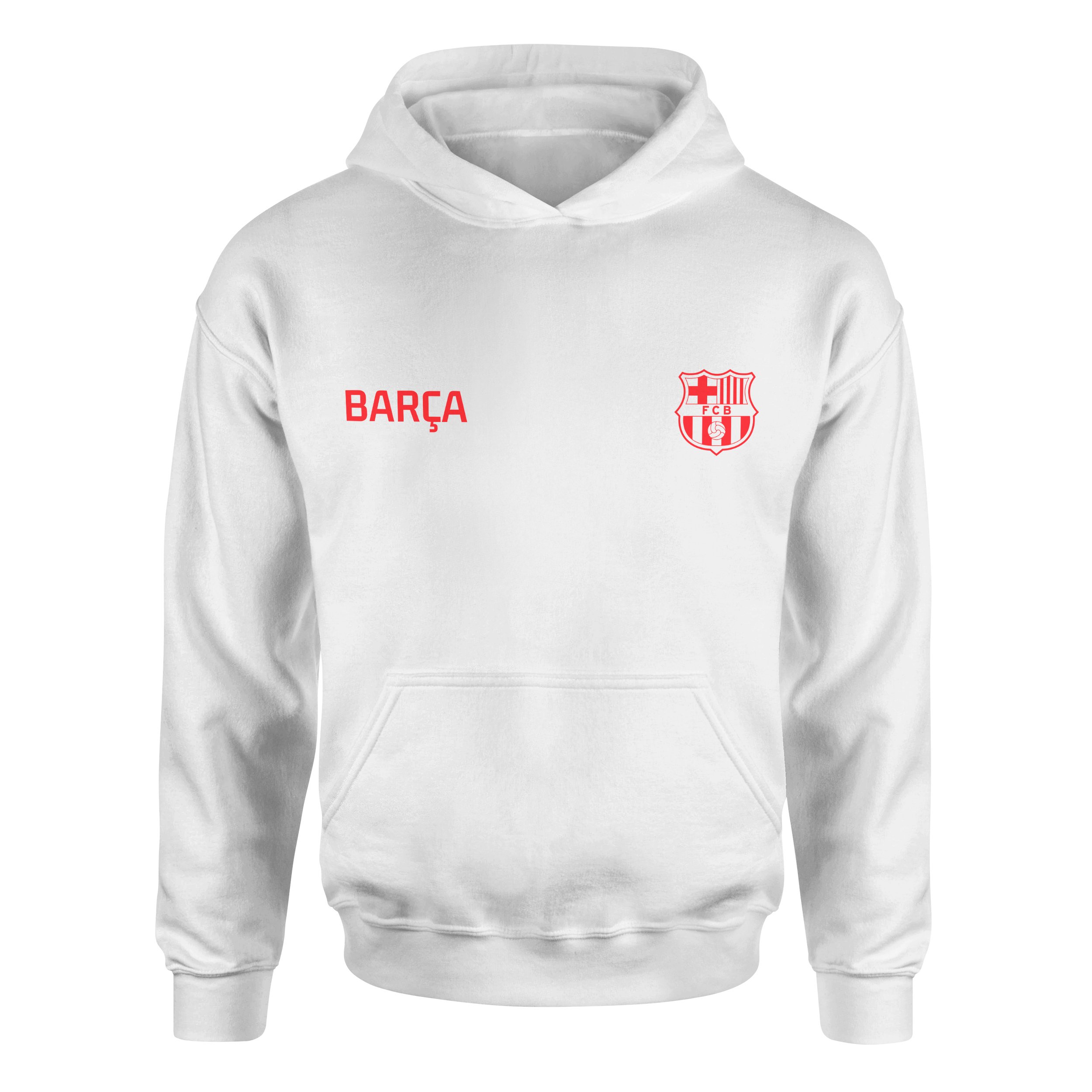 BARÇA Hoodie L - Beyaz