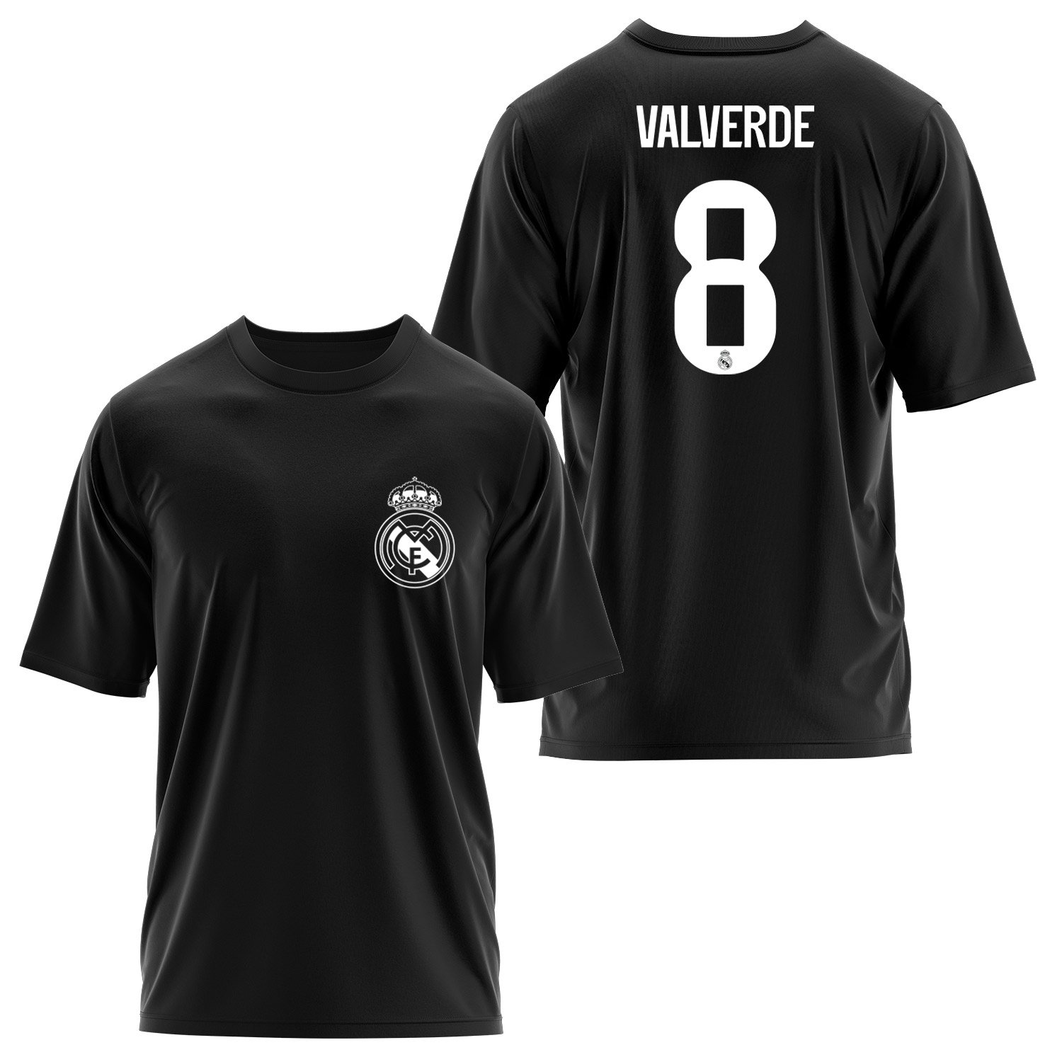 Federico Valverde RM BL Forma Oversize Tişört XL - Siyah