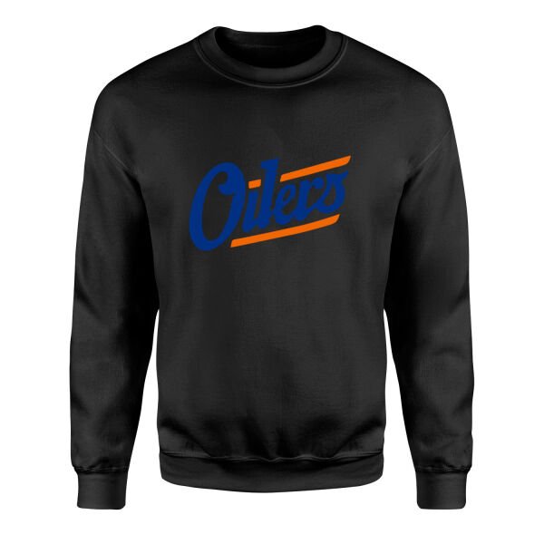 Edmonton Oilers Shield Sweatshirt XL - Siyah