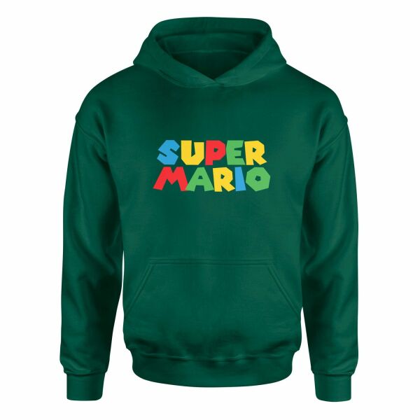 Super Mario Hoodie L - Nefti Yeşili