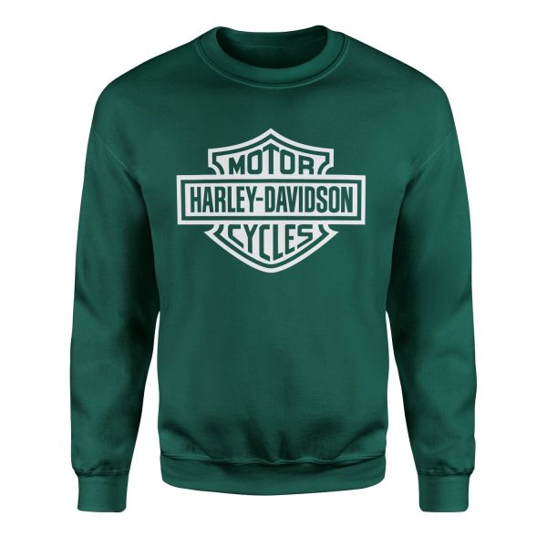 Harley-Davidson Shield W Sweatshirt XL - Nefti Yeşili