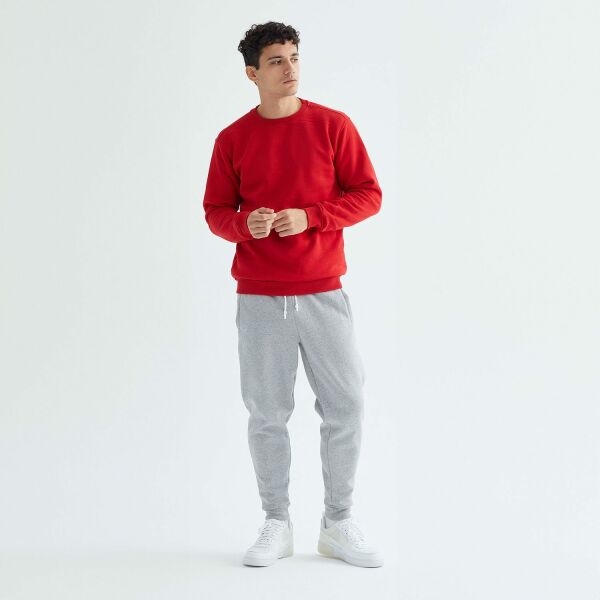 Baskısız Düz Casual Sweatshirt XXL - Kırmızı