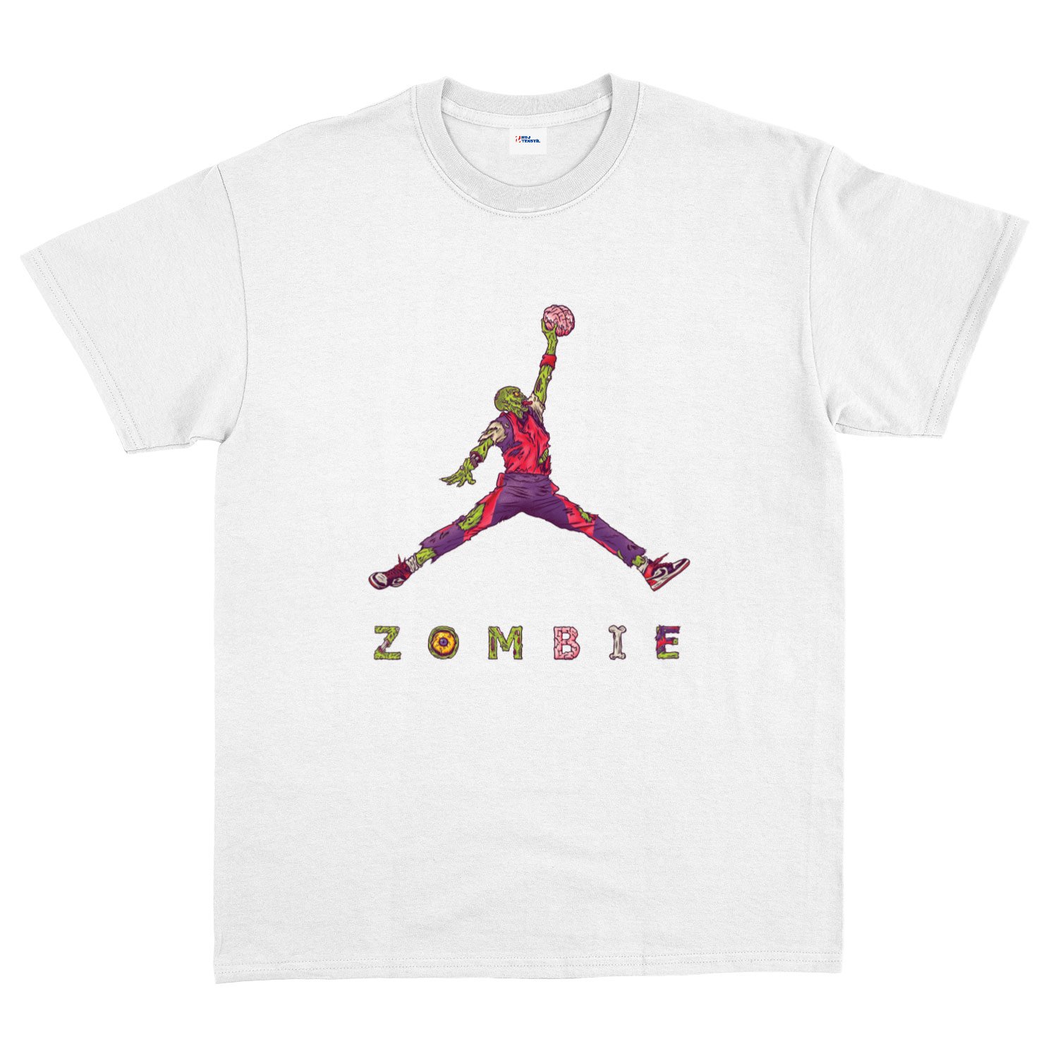 Air Jordan Zombie Tişört XXL - Beyaz