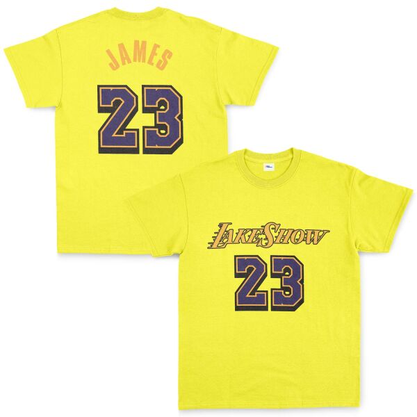 LeBron James 23 LakeShow Tişört M - Sarı