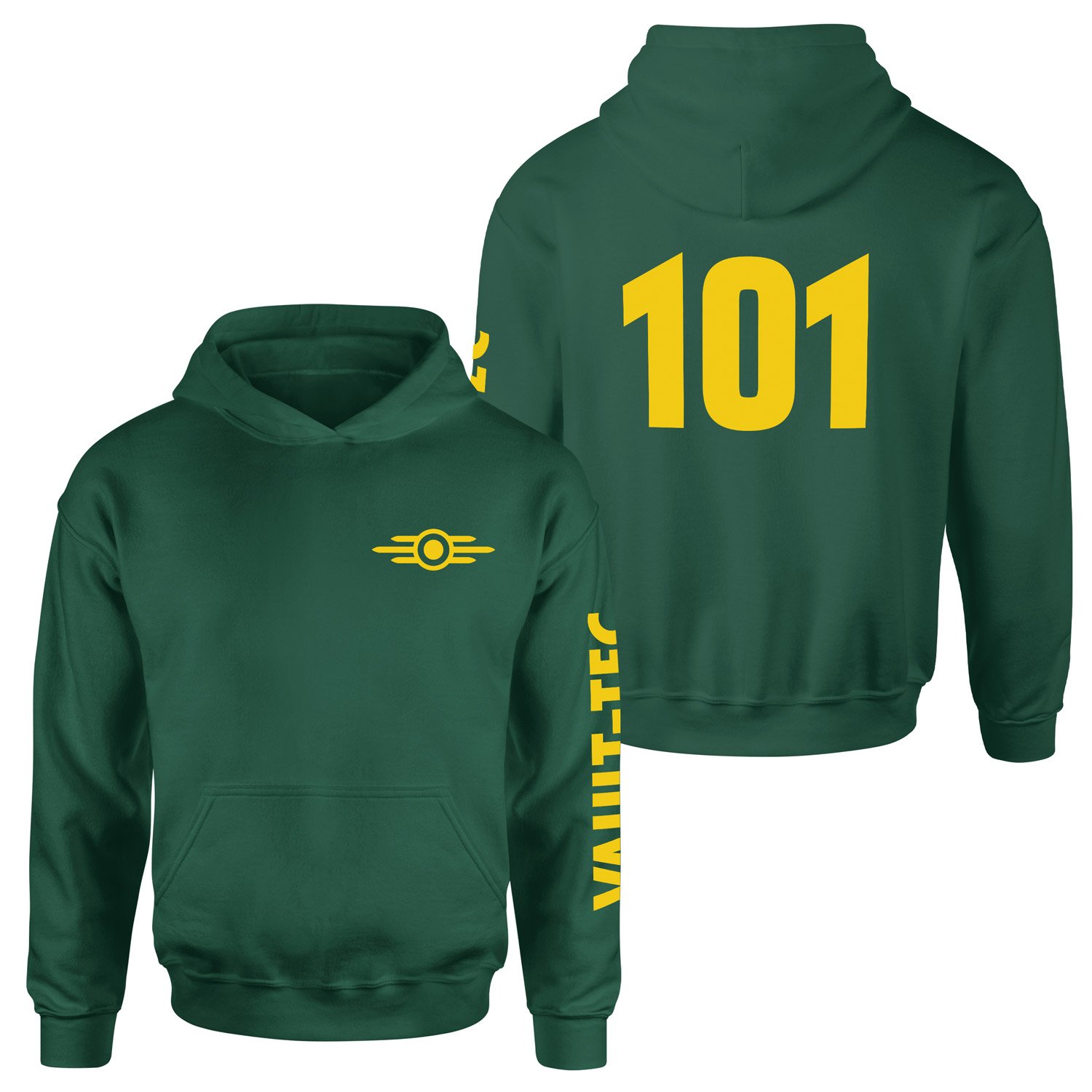 Vault 101 Dweller Hoodie S - Nefti Yeşili