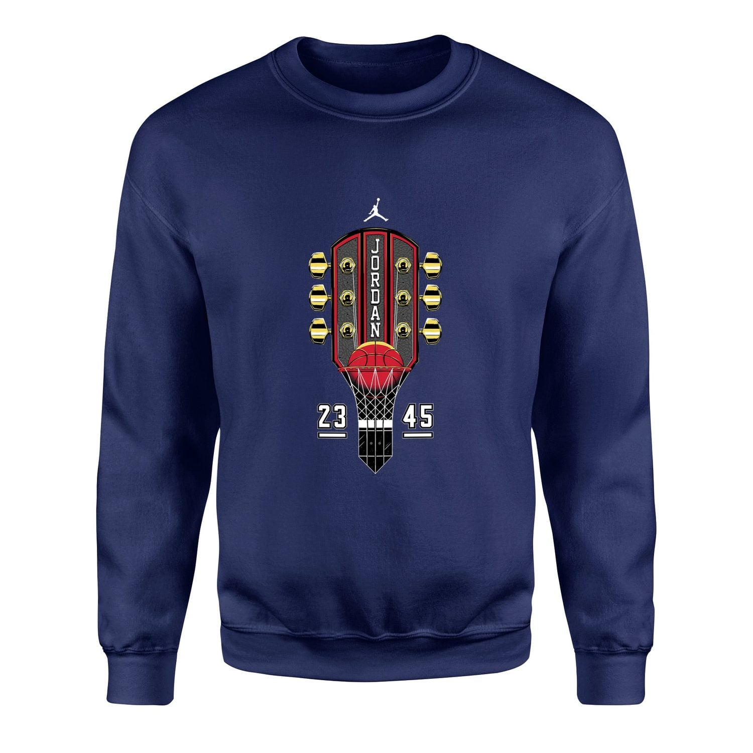 Air Jordan Guitar Sweatshirt XXL - İndigo Mavisi