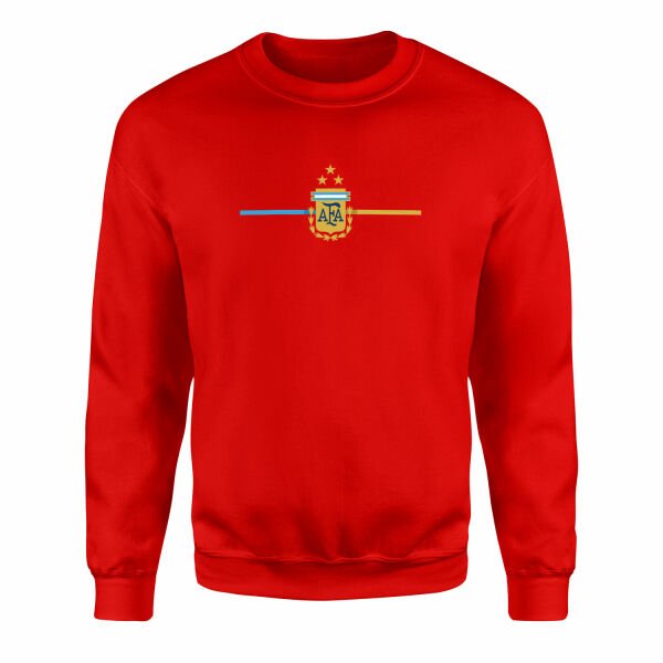 Arjantin Sweatshirt S - Kırmızı