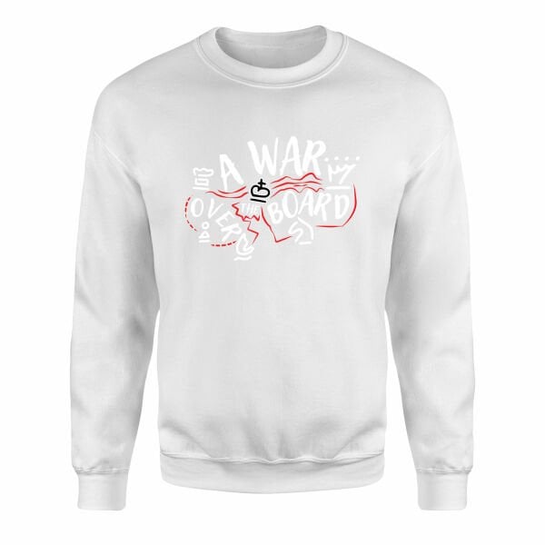 A War Over The Board Whites Sweatshirt