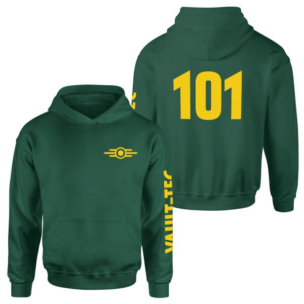 Vault 101 Dweller Hoodie M - Nefti Yeşili