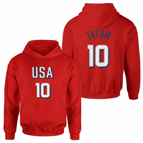 Jason Tatum Forma Hoodie S - Kırmızı