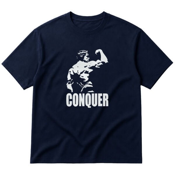 Arnold Conquer Oversize Tişört L - İndigo Mavisi