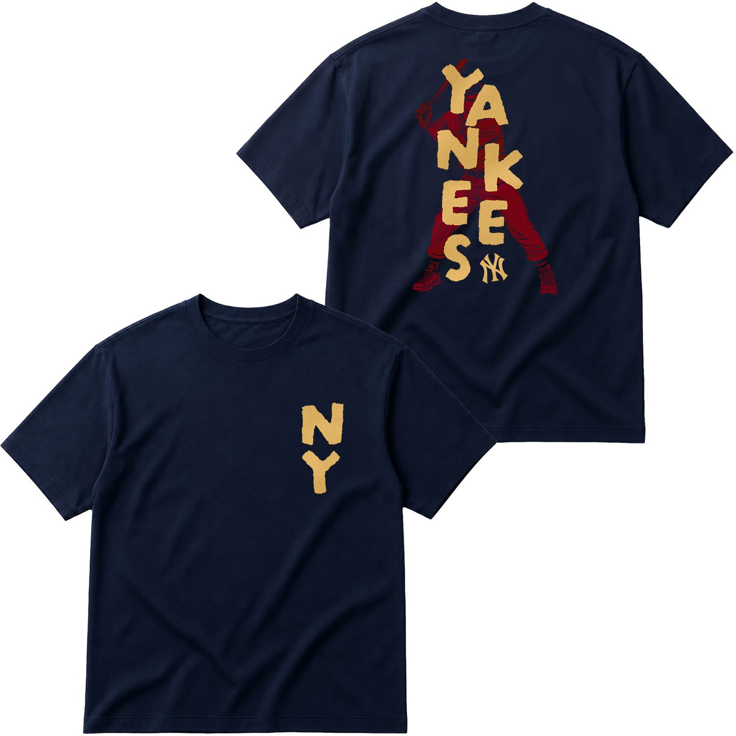 NY Yankees WS Legendary Edition Oversize Tişört S - İndigo Mavisi
