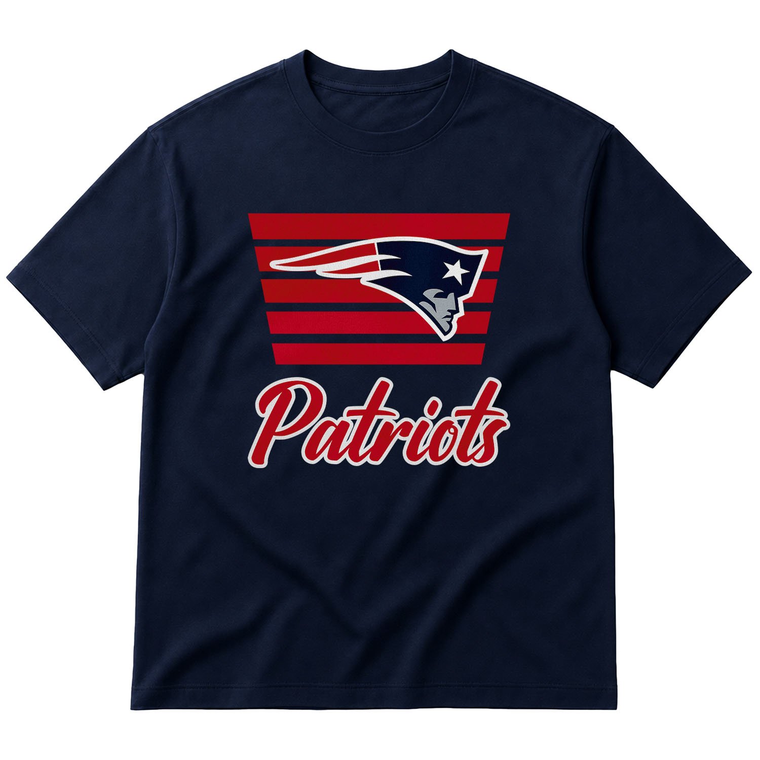 The Pats | New England Patriots Oversize Tişört XL - İndigo Mavisi