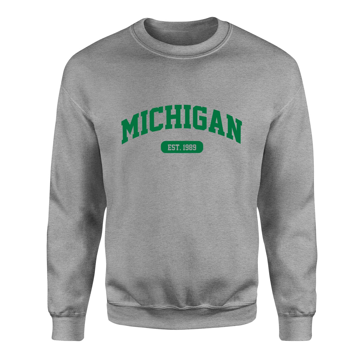 Michigan EST. 1989 Sweatshirt L - Gri