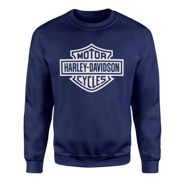 Harley-Davidson Shield W Sweatshirt M - İndigo Mavisi