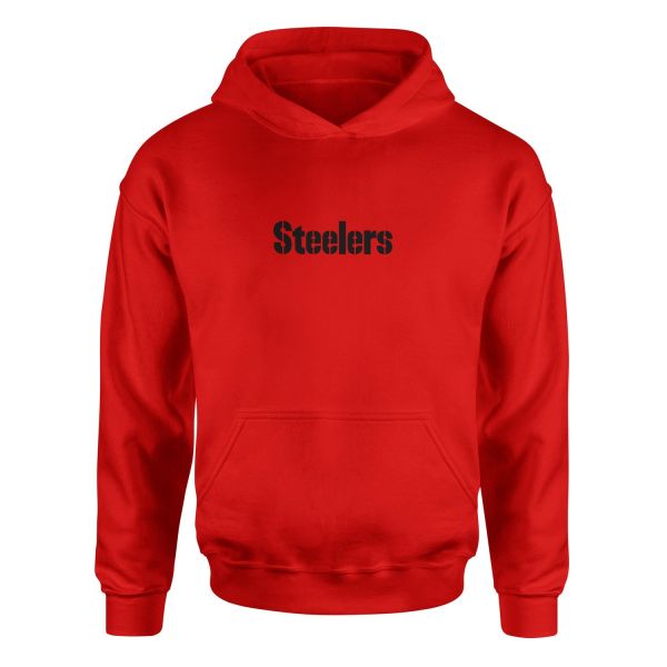 PGH STEELERS Iconic Hoodie M - Kırmızı