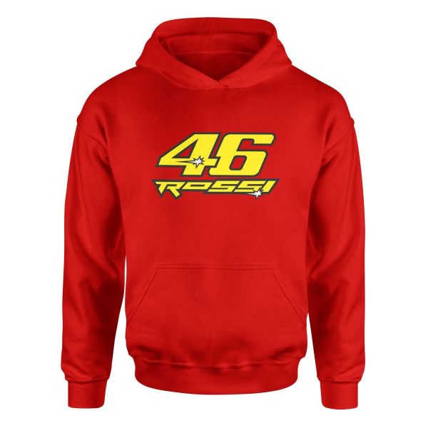 Valentino Rossi 46 Hoodie L - Kırmızı