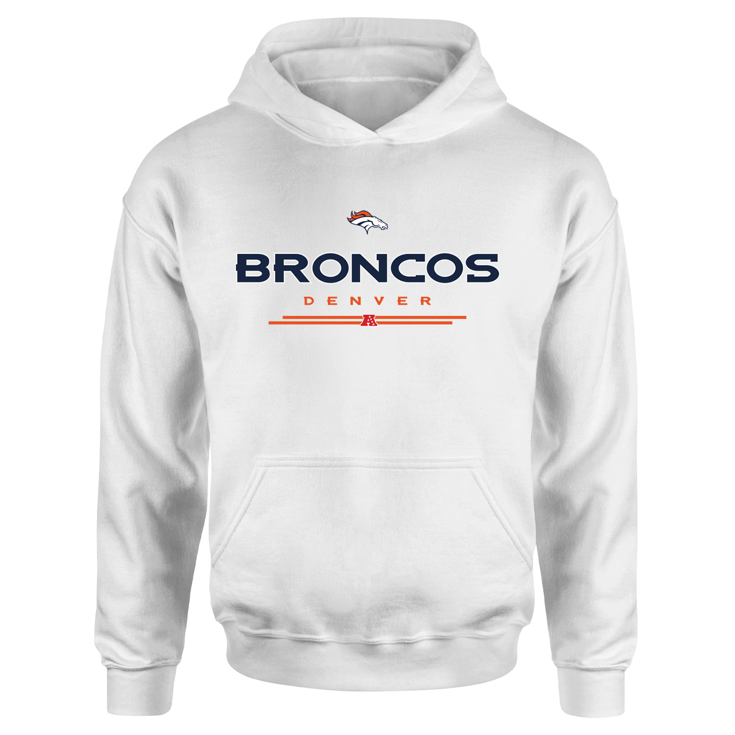 Denver Broncos AFC Hoodie M - Beyaz