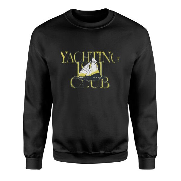 Yachting 1891 Club Sweatshirt M - Siyah